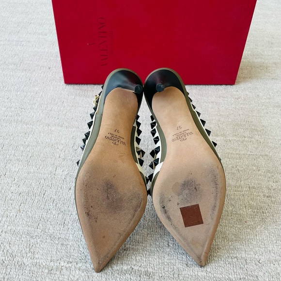 SOLD - Valentino Rockstud T Strap Pumps 100mm - Picture 5 of 6